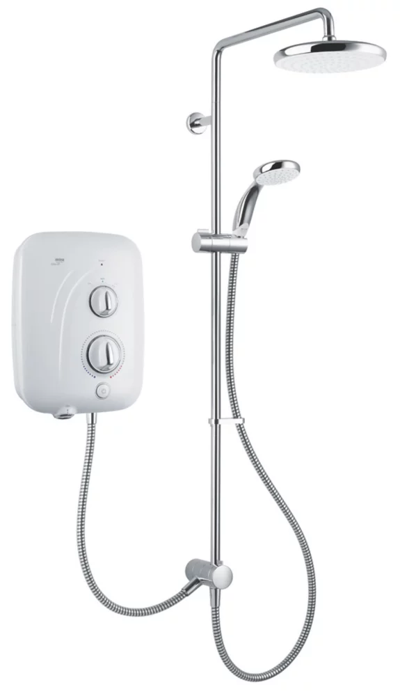 Mira Elite SE Dual White / Chrome 9.8kW Silent Pumped Electric Shower