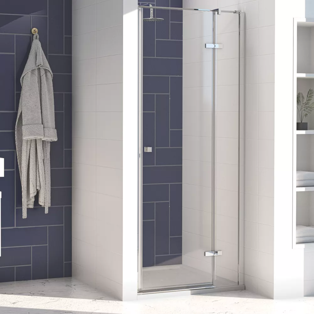 Aqualux Aquarius 8 Frameless Rectangular Hinged Shower Door 800 X 2000mm
