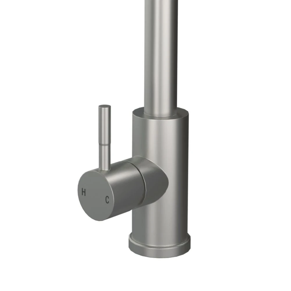 ETAL Bucks Pull-Out Spray Mixer Tap Brushed Steel - Image 3
