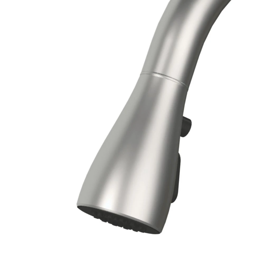 ETAL Bucks Pull-Out Spray Mixer Tap Brushed Steel - Image 4