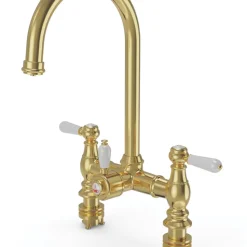 ETAL Traditional Bridge 3-in-1 Hot Water Kitchen Tap Brushed Brass