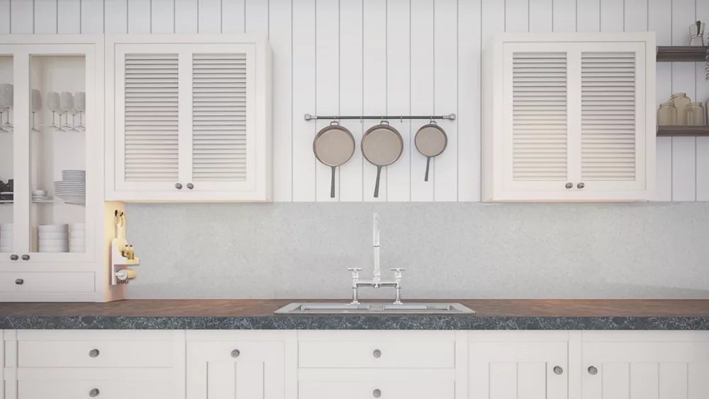 Splashwall Bathroom Splashback Metallic Gloss White 900 X 2420 X 4mm - Image 2