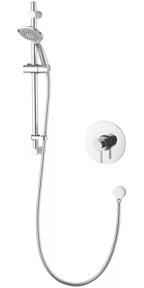 Aqualisa Sierra Rear-Fed Concealed/Exposed Chrome Thermostatic Concentric Shower - Image 2