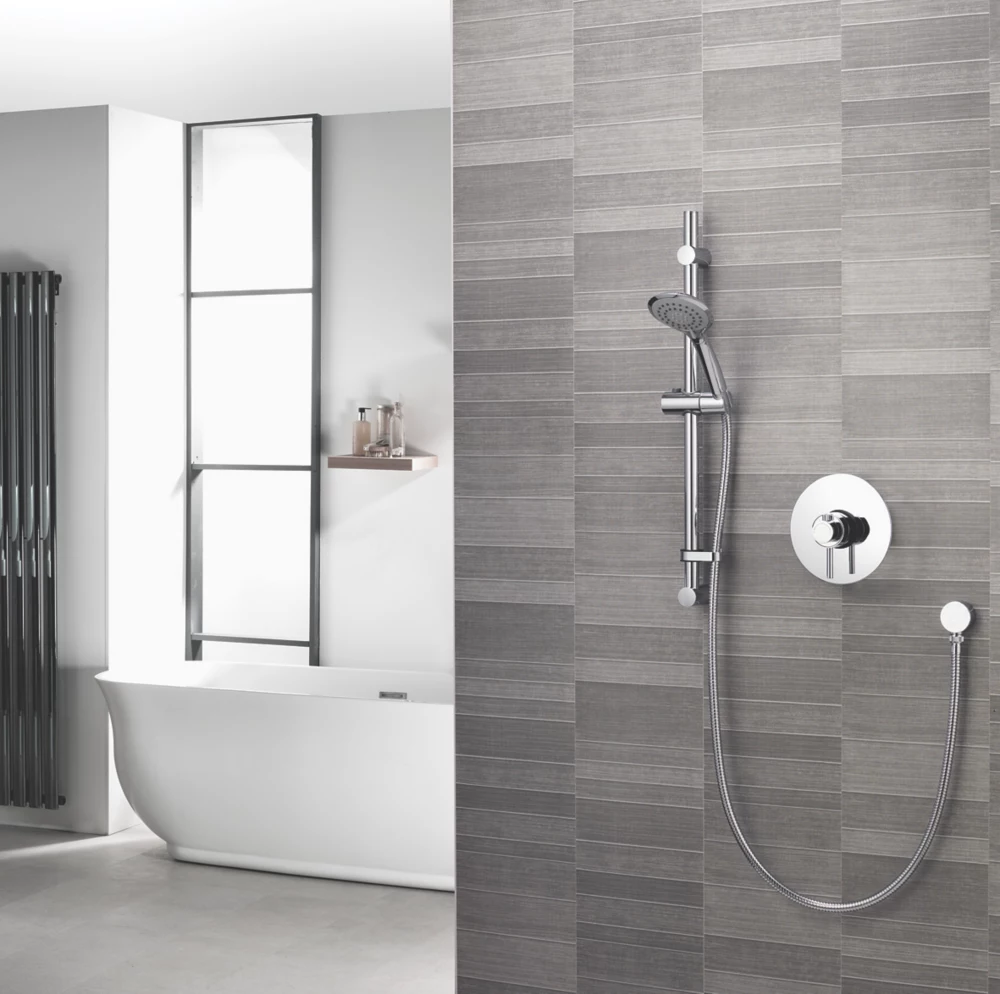 Aqualisa Sierra Rear-Fed Concealed/Exposed Chrome Thermostatic Concentric Shower - Image 6