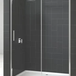 Triton Fast Fix Framed Rectangular Sliding Shower Door Chrome 1400 X 1900mm
