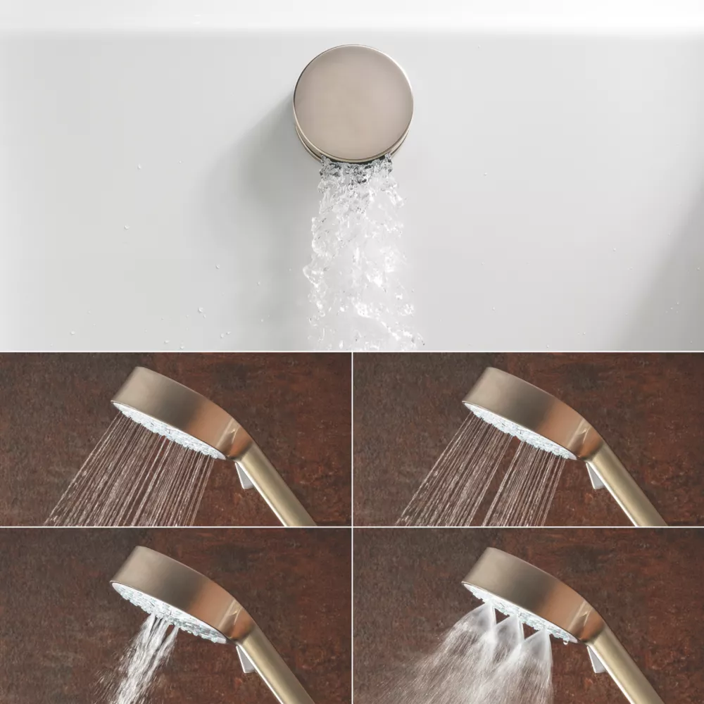 Mira Evoco Rear-Fed Concealed Brushed Nickel Thermostatic Built-In Mixer Shower & Bath Fill - Image 3