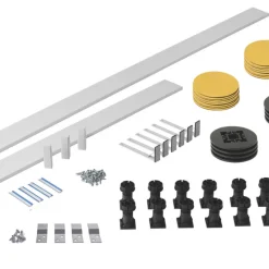 Essentials Rectangular Shower Tray Plinth & Leg Set White