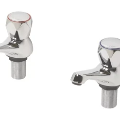 Swirl Contract Metal Head Bath Taps