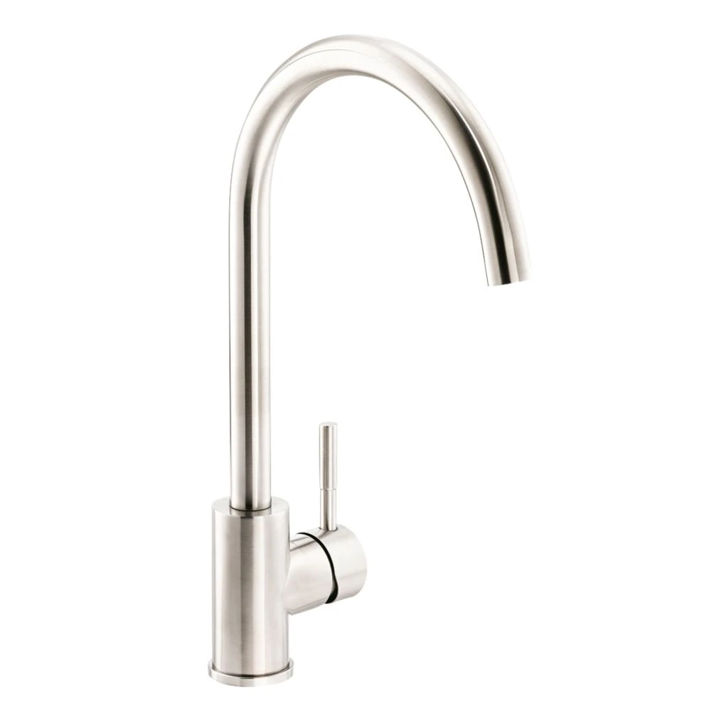 Abode Sway Kitchen Mixer Tap (Single Lever) Stainless Steel 1 Abode Sway Kitchen Mixer Tap (Single Lever) Stainless Steel
