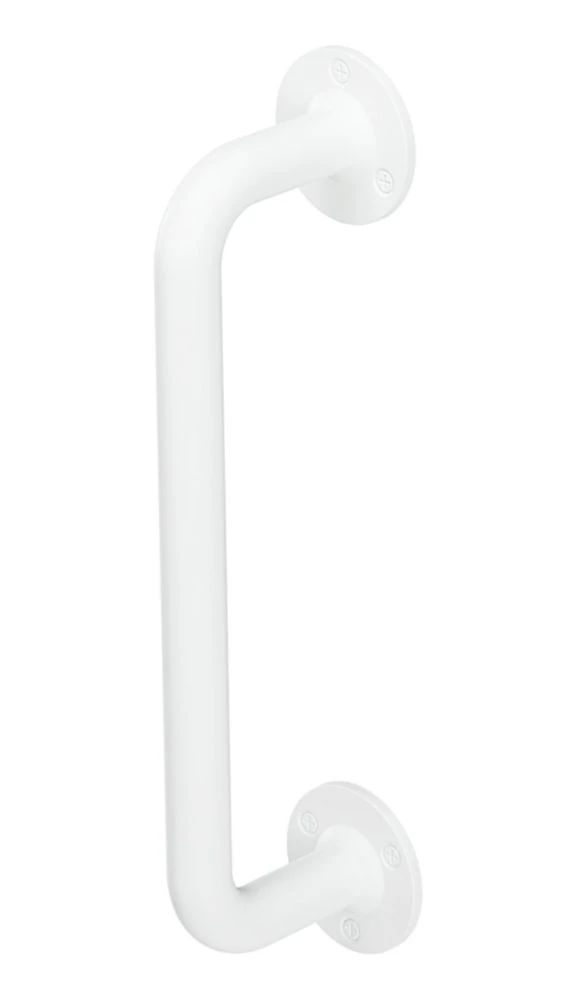 Rothley Angled Household Steel Grab Rail Matt White 305mm