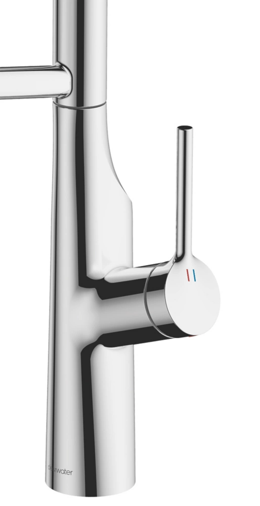 Clearwater Alasia Pull-Off Twin Spray Head Tap Chrome - Image 3