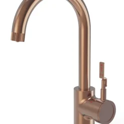 ETAL Industrial Single Lever 3-in-1 Hot Water Kitchen Tap Copper