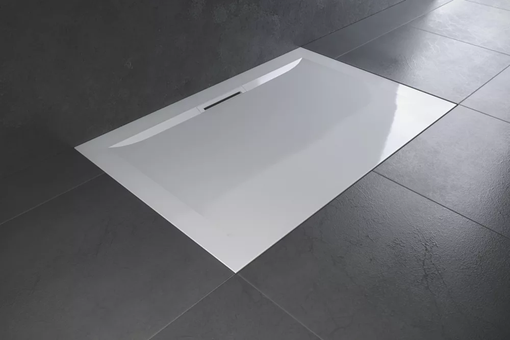 Mira Flight Level Rectangular Shower Tray White 1500 X 800 X 25mm 2 Mira Flight Level Rectangular Shower Tray White 1500 X 800 X 25mm - Image 2