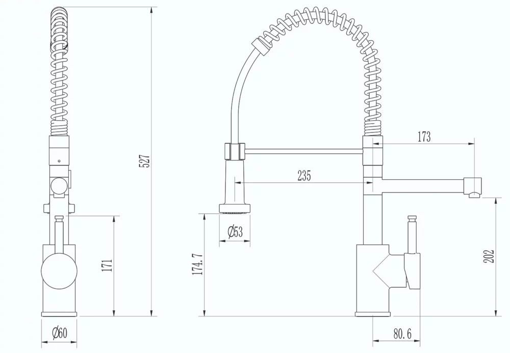 ETAL Multi-Use 3-in-1 Hot Water Kitchen Tap With Handset Gold - Image 4