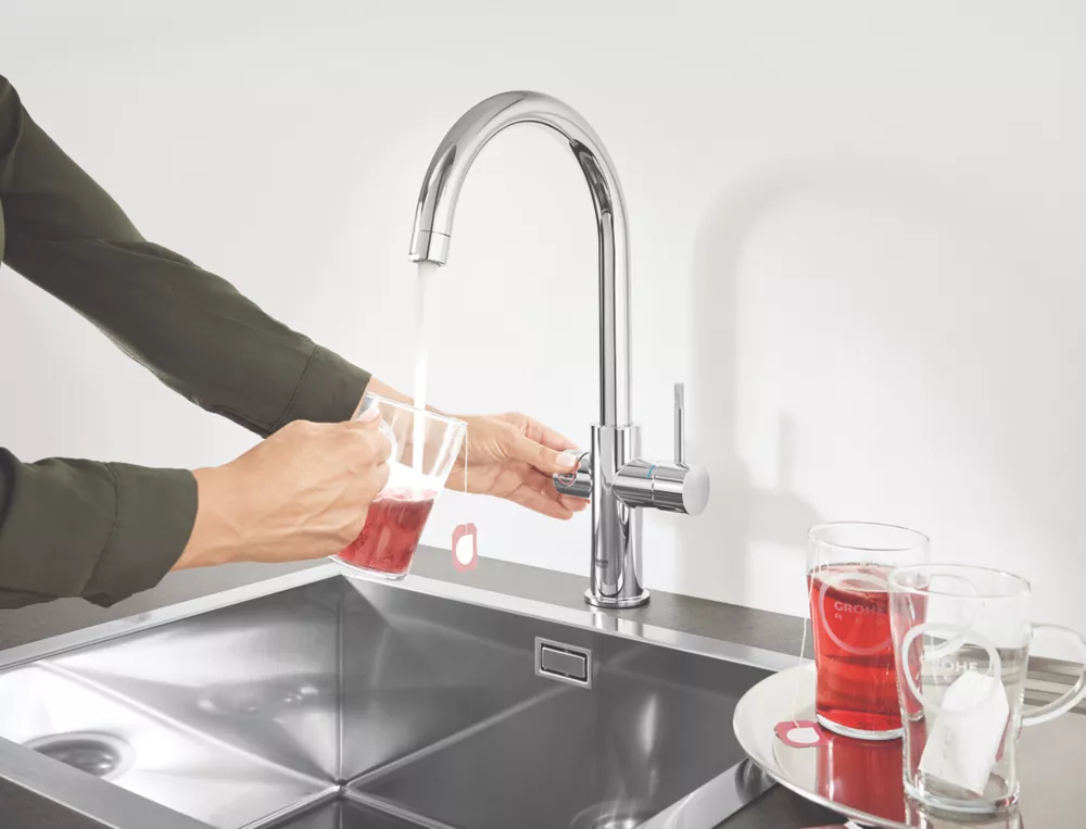 Grohe Red DUO C-Spout Boiler Tap Chrome - Image 4