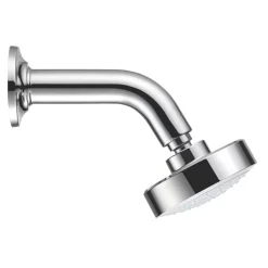 Mira Beat Fixed Shower Head & Arm Chrome / White 100mm