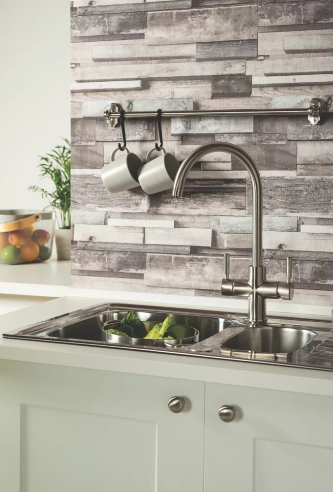 Essentials 3 In 1 Steaming Hot Water Tap Brushed Nickel - Image 3