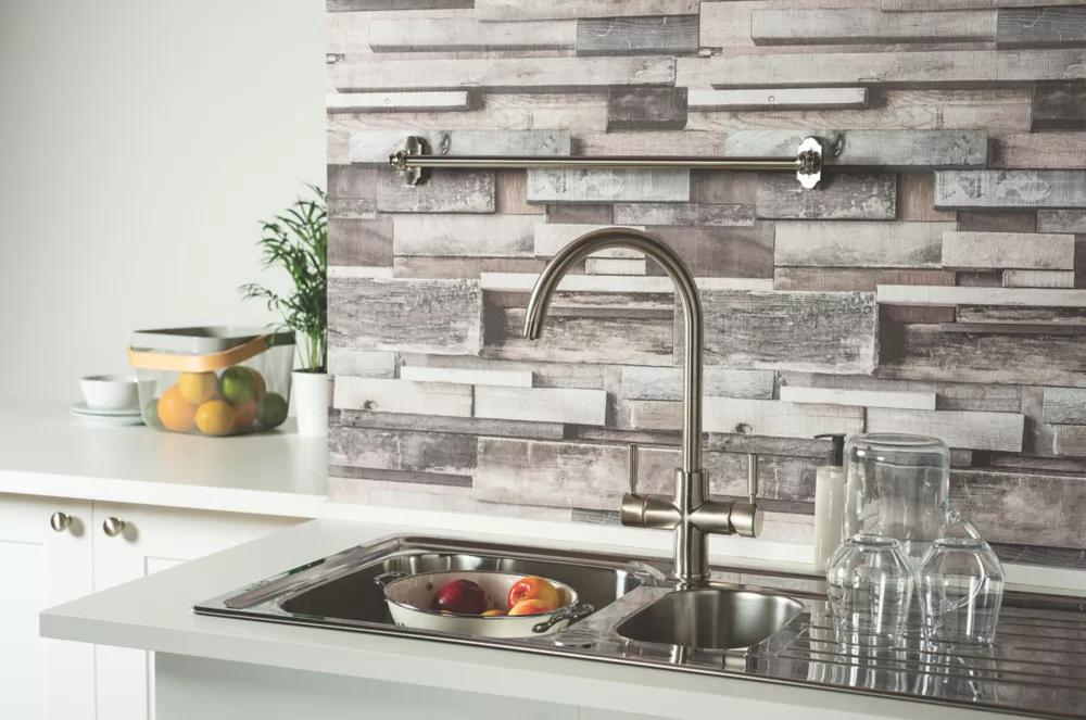 Essentials 3 In 1 Steaming Hot Water Tap Brushed Nickel - Image 4