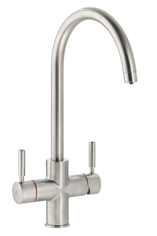 Essentials 3 In 1 Steaming Hot Water Tap Brushed Nickel