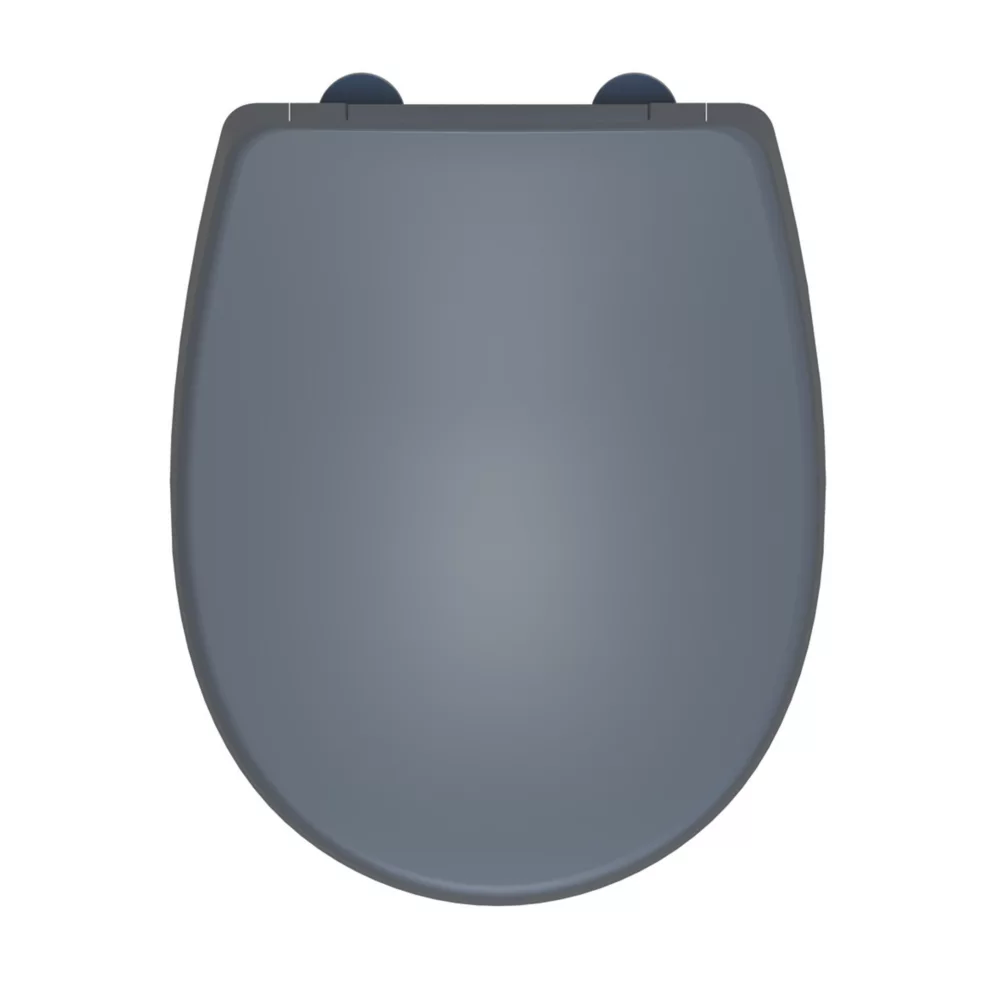 Bemis Click & Clean Classic Soft-Close With Quick-Release Toilet Seat Thermoset Plastic Grey - Image 4