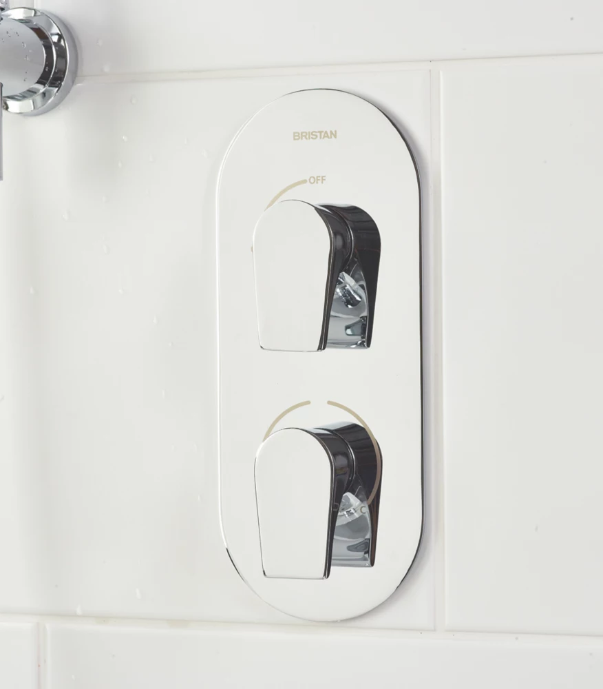 Bristan Hourglass Rear-Fed Concealed Chrome Thermostatic Mixer Shower - Image 3