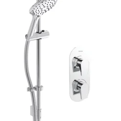 Bristan Hourglass Rear-Fed Concealed Chrome Thermostatic Mixer Shower
