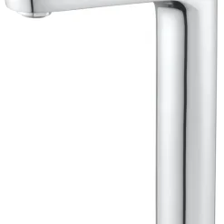 Swirl Caldew Tall Basin Mono Mixer With Clicker Waste Silver