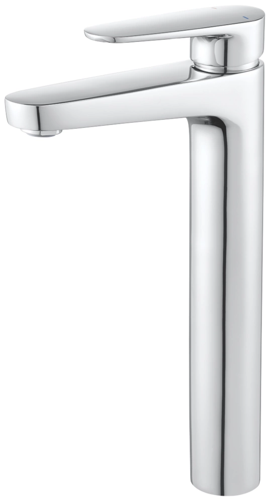 Swirl Caldew Tall Basin Mono Mixer With Clicker Waste Silver