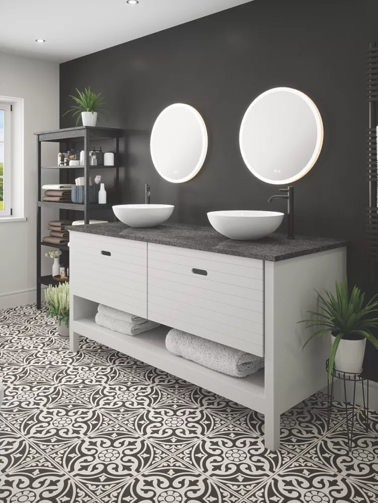 Light Tech Mirrors Sofia Round Illuminated LED Mirror With 3000lm LED Light 600 X 600mm - Image 2