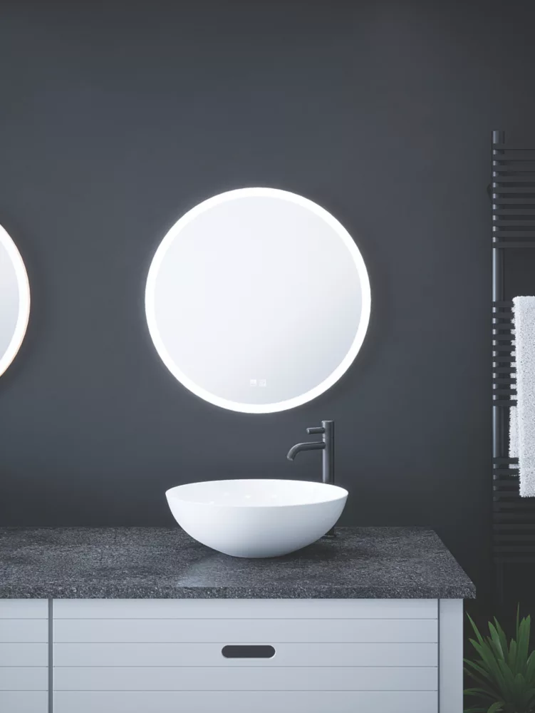Light Tech Mirrors Sofia Round Illuminated LED Mirror With 3000lm LED Light 600 X 600mm - Image 4